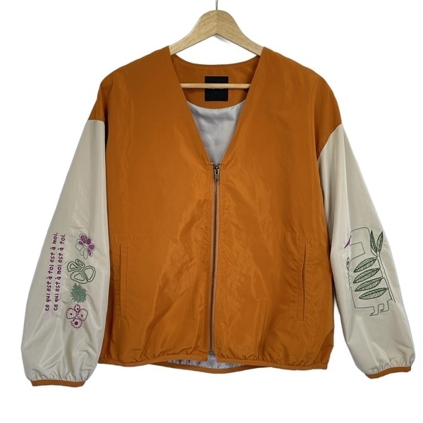 ネネット Ne-net ブルゾン サイズ2 M - ベージュ×オレンジブラウン レディース 長袖/春/秋 美品 ジャケット_画像1