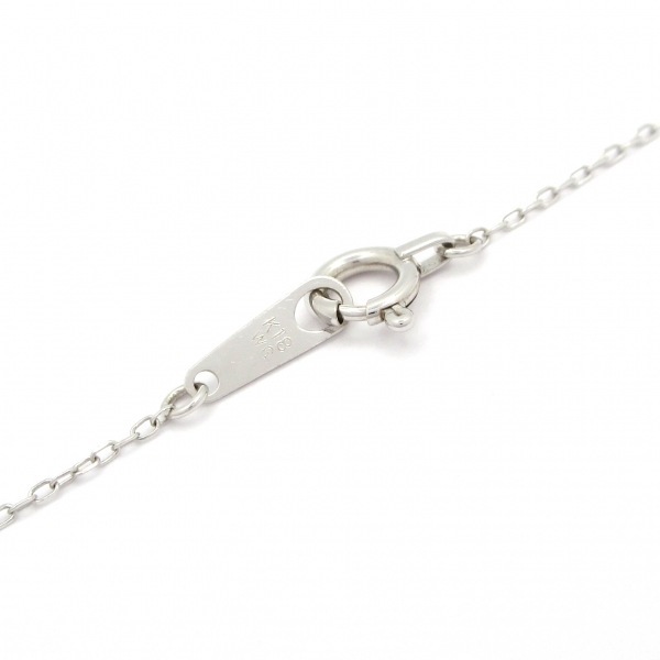 ノーブランド Unbranded ネックレス K18WG×ダイヤモンド 総重量:2.1g/1.00刻印 美品 アクセサリー（首）_画像4