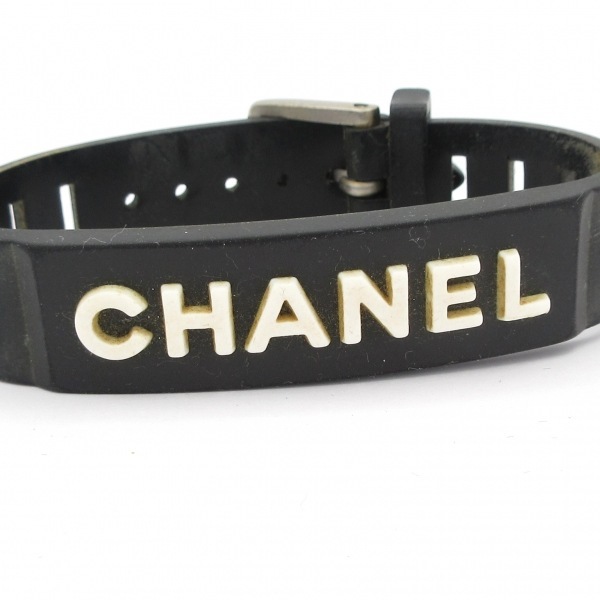 シャネル CHANEL ブレスレット 黒×白×シルバー 99P アクセサリー（腕）_画像2