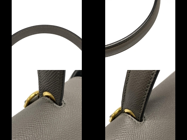 セリーヌ CELINE ハンドバッグ ベルトバッグミニ グレー 美品 バッグ_画像9