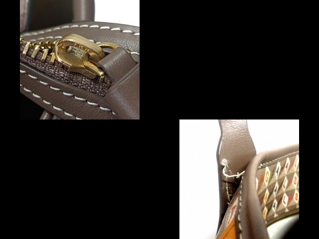 アニヤハインドマーチ Anya Hindmarch ショルダーバッグ - レザー ベージュ×ピンクベージュ×マルチ BITS&BOBS バッグ_画像10