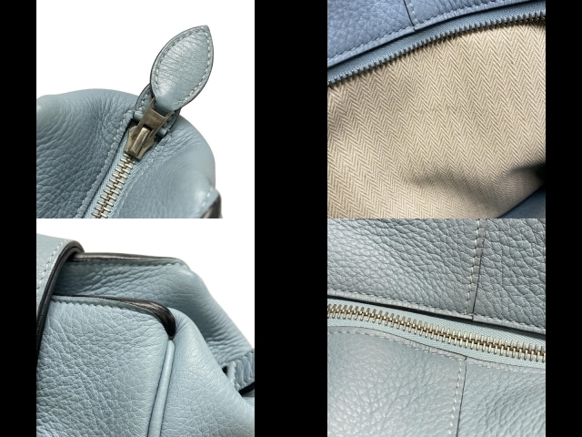 エルメス HERMES ハンドバッグ ピュールサングル31 シエル シルバー金具 □M バッグ_画像10