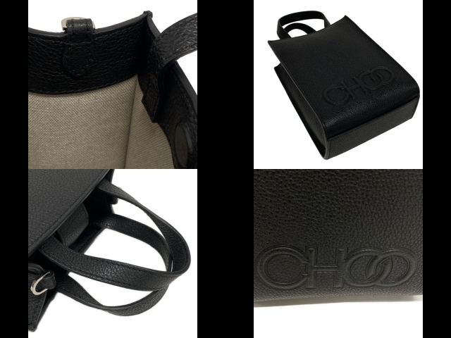 ジミーチュウ JIMMY CHOO トートバッグ - レザー 黒 ミニバッグ 美品 バッグ_画像10