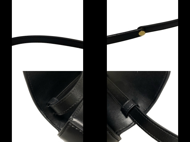 セリーヌ CELINE ショルダーバッグ トリオンフ/ミニクロード レザー 黒 ミニバッグ バッグ_画像9