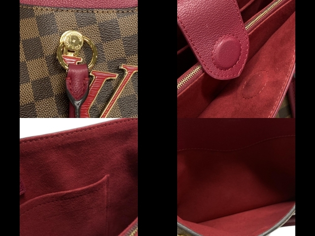  Louis Vuitton LOUIS VUITTON большая сумка N40052 LVli балка боковой кожа lidu Van DU3198 сумка Damier 