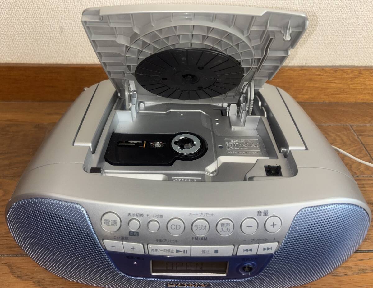 300円 中古Junk品 ○ SONY CDラジオ ZS-S10CP ○_画像3