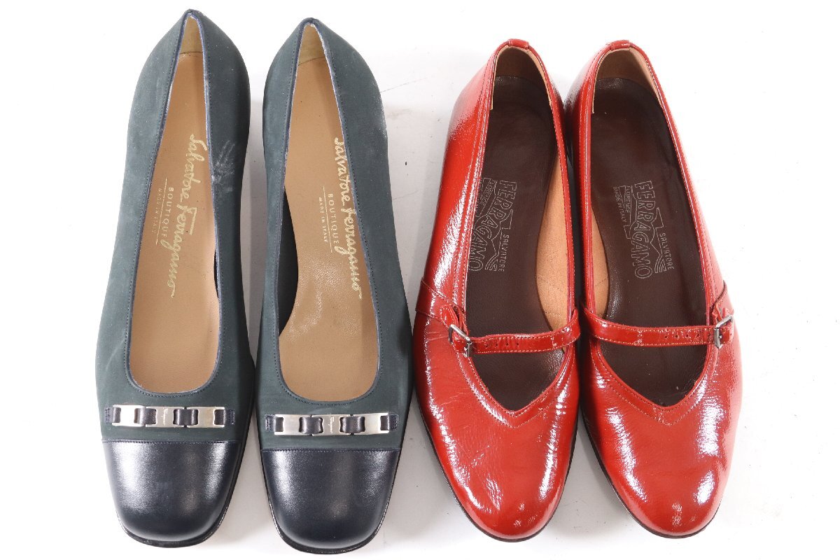 [20 пункт ]Salvatore Ferragamo Salvatore Ferragamo туфли-лодочки сандалии обувь размер 6 6 1/2 женская обувь продажа комплектом 9699-AM