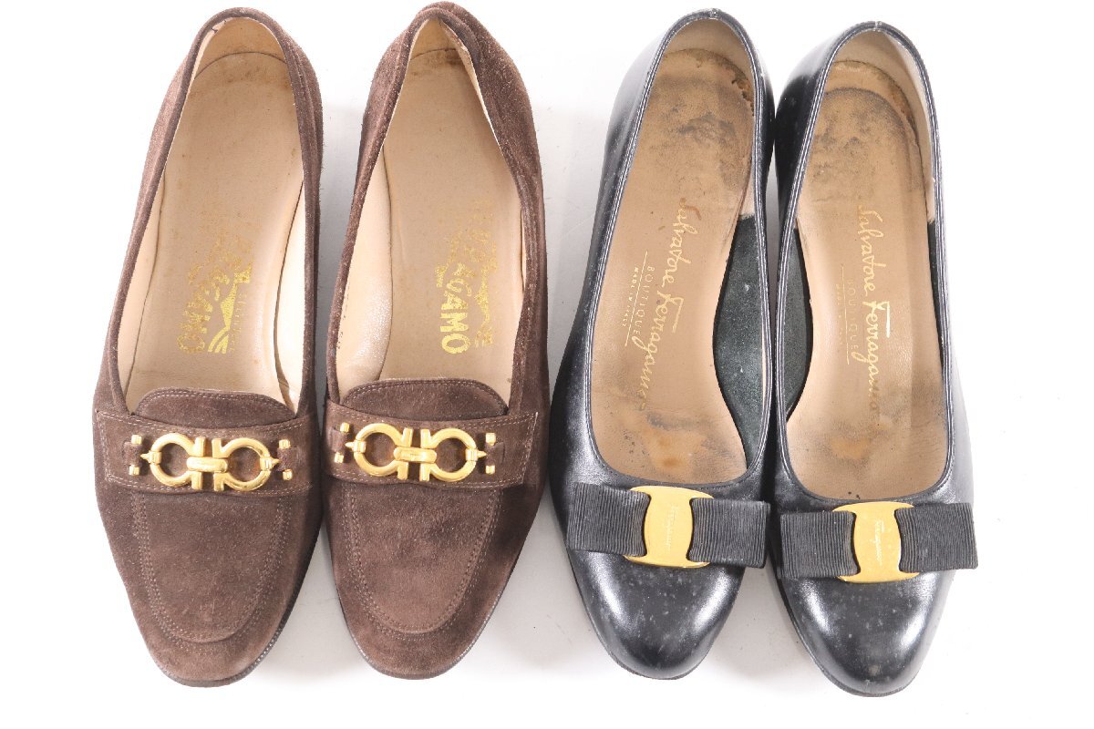 [20 пункт ]Salvatore Ferragamo Salvatore Ferragamo туфли-лодочки сандалии обувь размер 6 6 1/2 женская обувь продажа комплектом 9699-AM