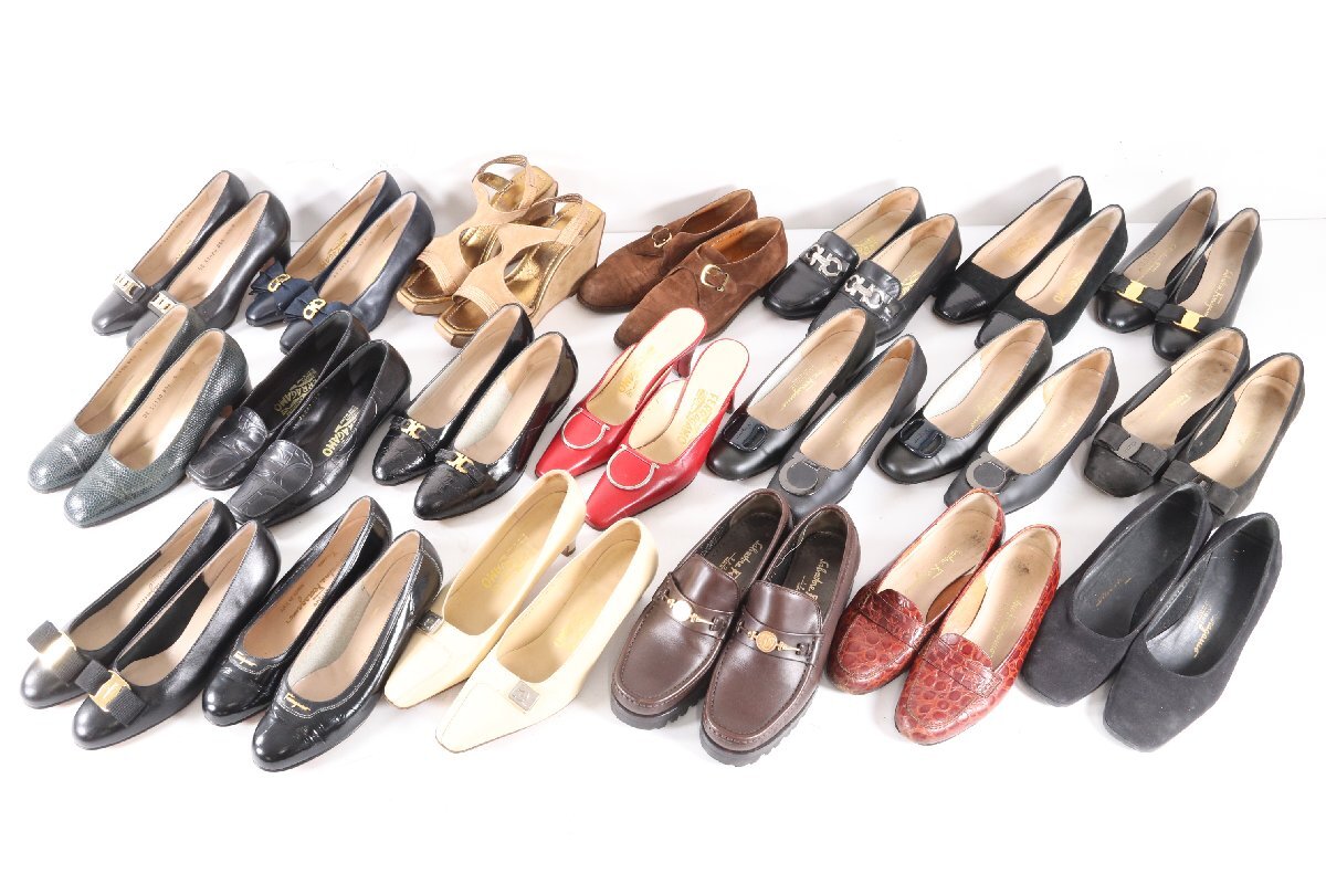 [20 пункт ]Salvatore Ferragamo Salvatore Ferragamo туфли-лодочки сандалии обувь размер 5 5 1/2 женская обувь продажа комплектом 9712-AM