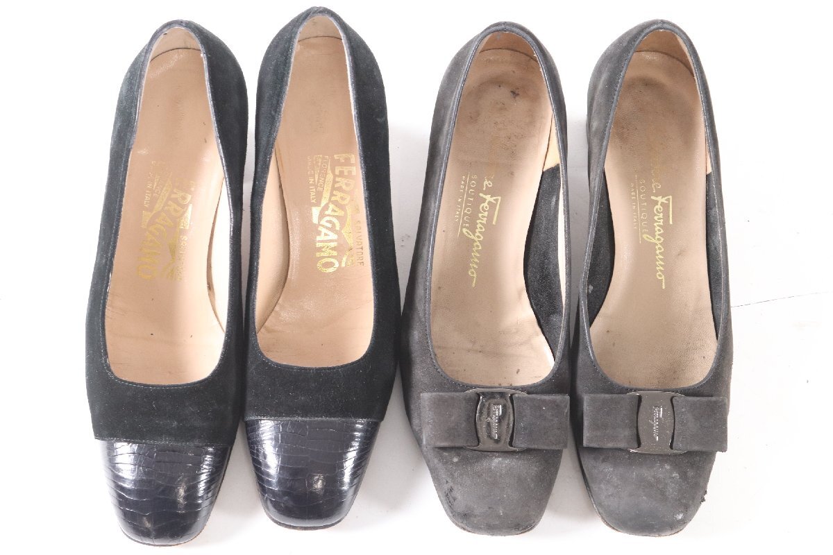 [20 пункт ]Salvatore Ferragamo Salvatore Ferragamo туфли-лодочки сандалии обувь размер 5 5 1/2 женская обувь продажа комплектом 9712-AM