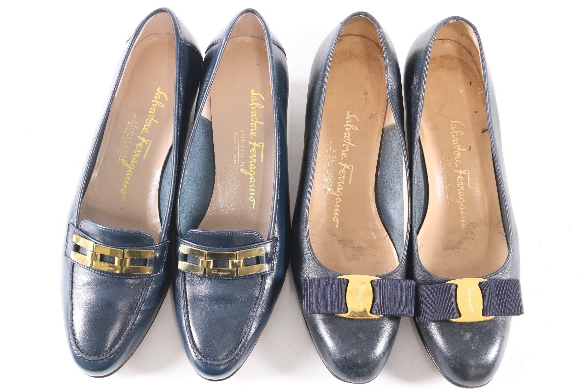 [20 пункт ]Salvatore Ferragamo Salvatore Ferragamo туфли-лодочки сандалии обувь размер 6 6 1/2 женская обувь продажа комплектом 9699-AM