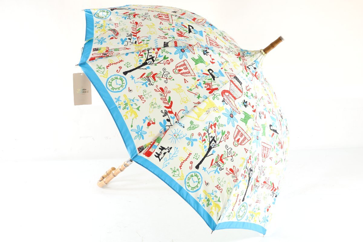 Vivienne Westwood ヴィヴィアンウエストウッド 傘 長傘 雨具 パゴダスタイル グラス骨 9650-MS_画像1