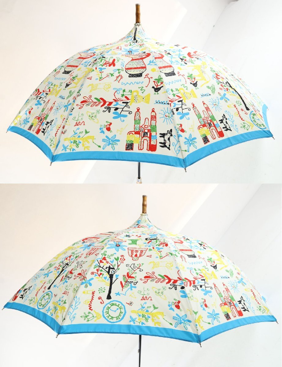 Vivienne Westwood ヴィヴィアンウエストウッド 傘 長傘 雨具 パゴダスタイル グラス骨 9650-MS_画像5