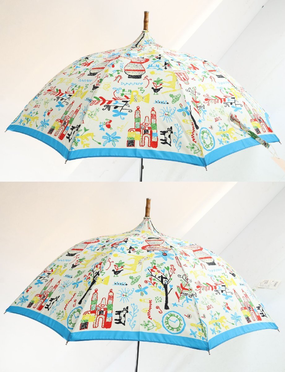 Vivienne Westwood ヴィヴィアンウエストウッド 傘 長傘 雨具 パゴダスタイル グラス骨 9650-MS_画像6