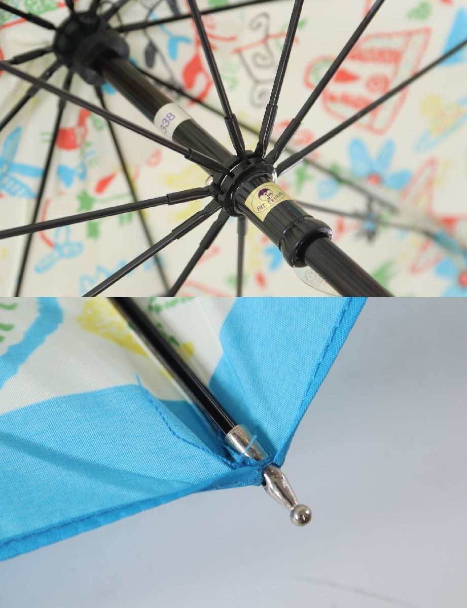 Vivienne Westwood ヴィヴィアンウエストウッド 傘 長傘 雨具 パゴダスタイル グラス骨 9650-MS_画像9