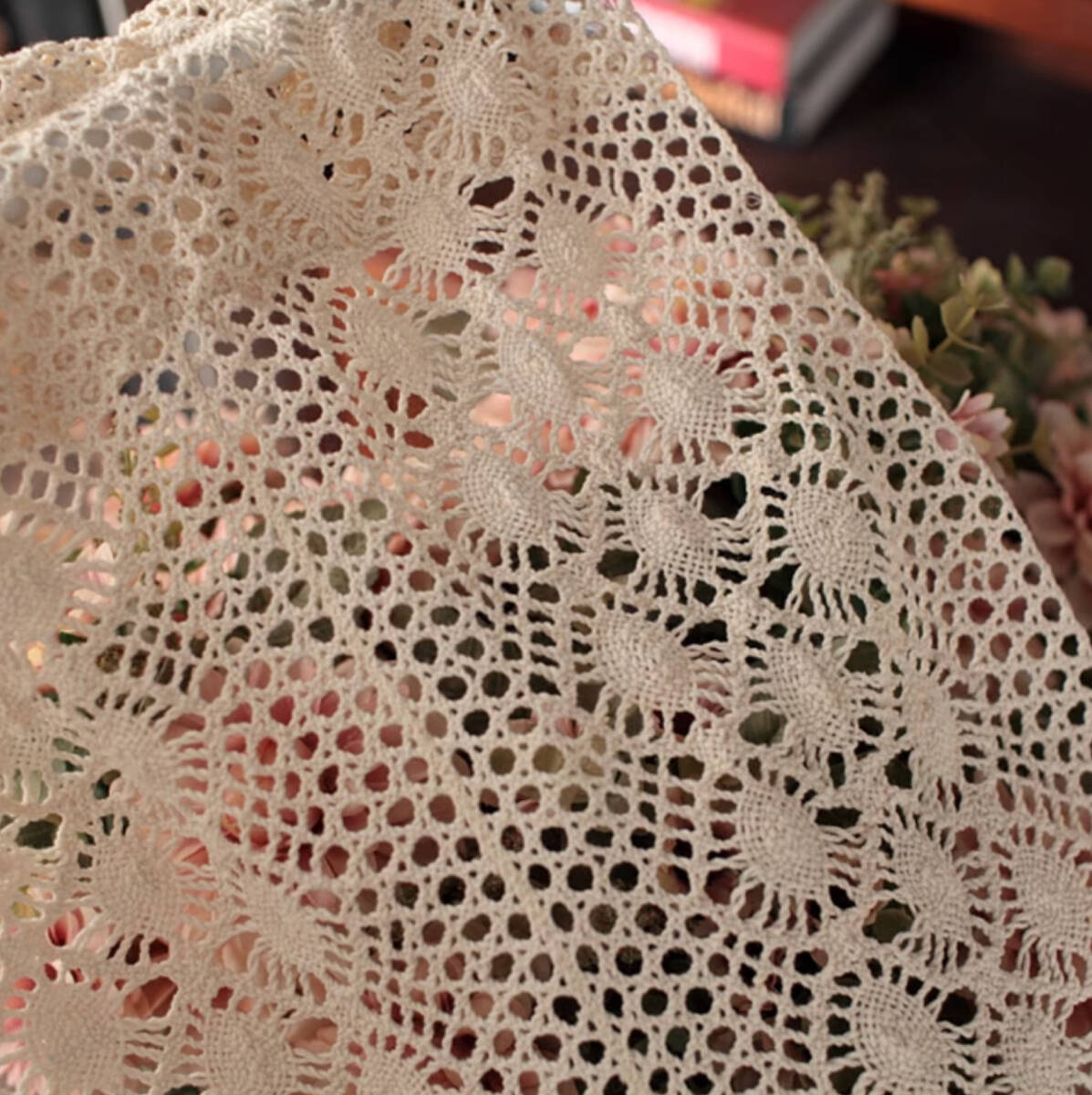 【1枚入り】【横幅150cm×丈45cm】レース カフェカーテン_画像3