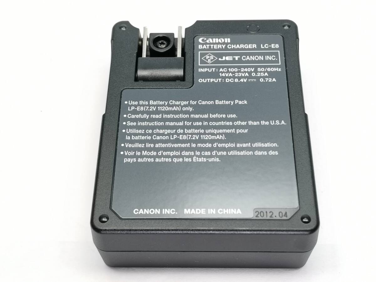 純正 充電器 Canon LC-E8 バッテリー LP-E8 (バッテリー２個)_画像3