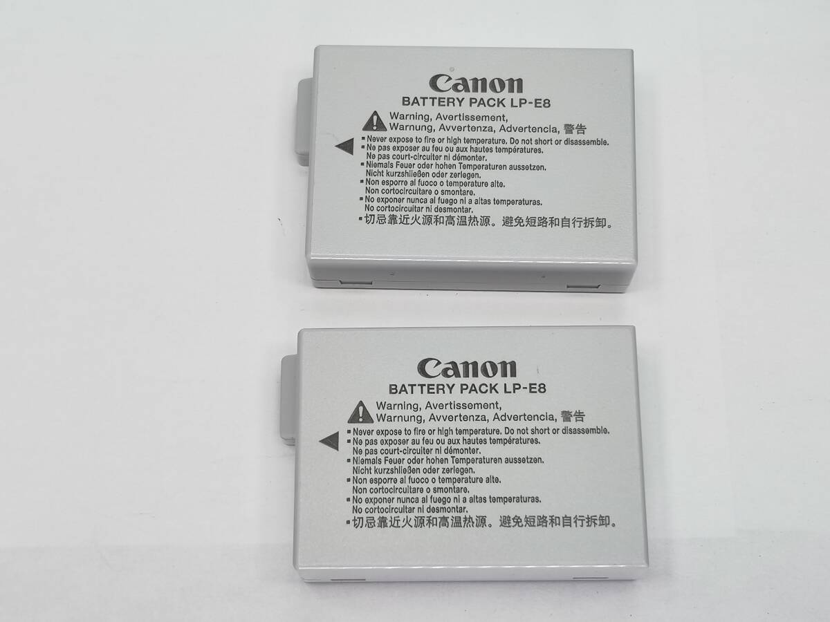 純正 充電器 Canon LC-E8 バッテリー LP-E8 (バッテリー２個)_画像7