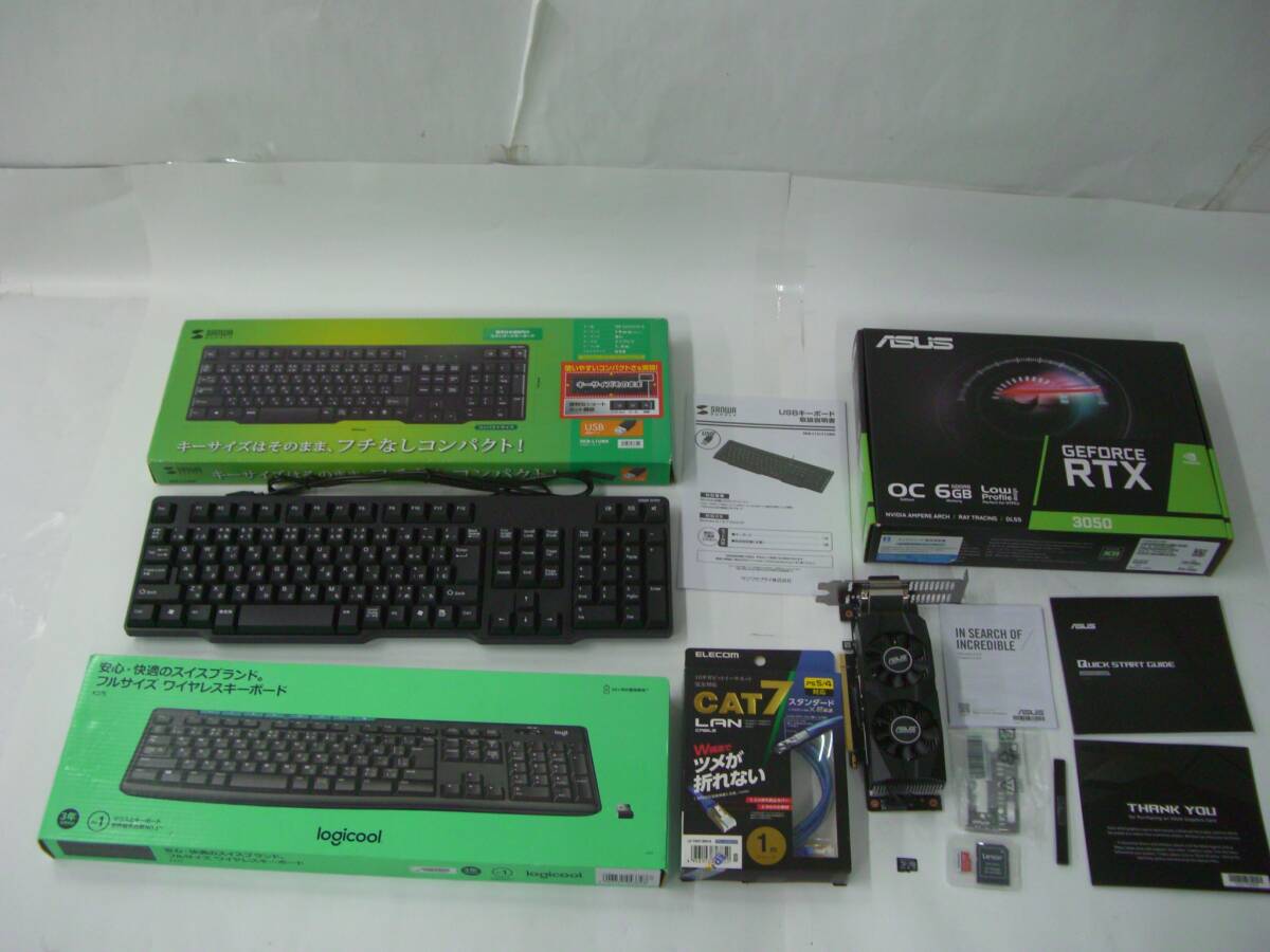 ◆◇サンワサプライ/ロジクール/パソコン周辺機器まとめ/キーボード/グラフィックボード/LANケーブル/mS-433◇◆_画像1