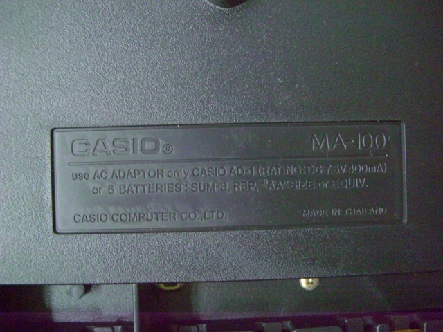 ◆◇CASIO/カシオ/電子キーボード/MA-100/ミニサイズ/49鍵/軽量/入門用/コンパクト/楽器/mS-325◇◆_画像8