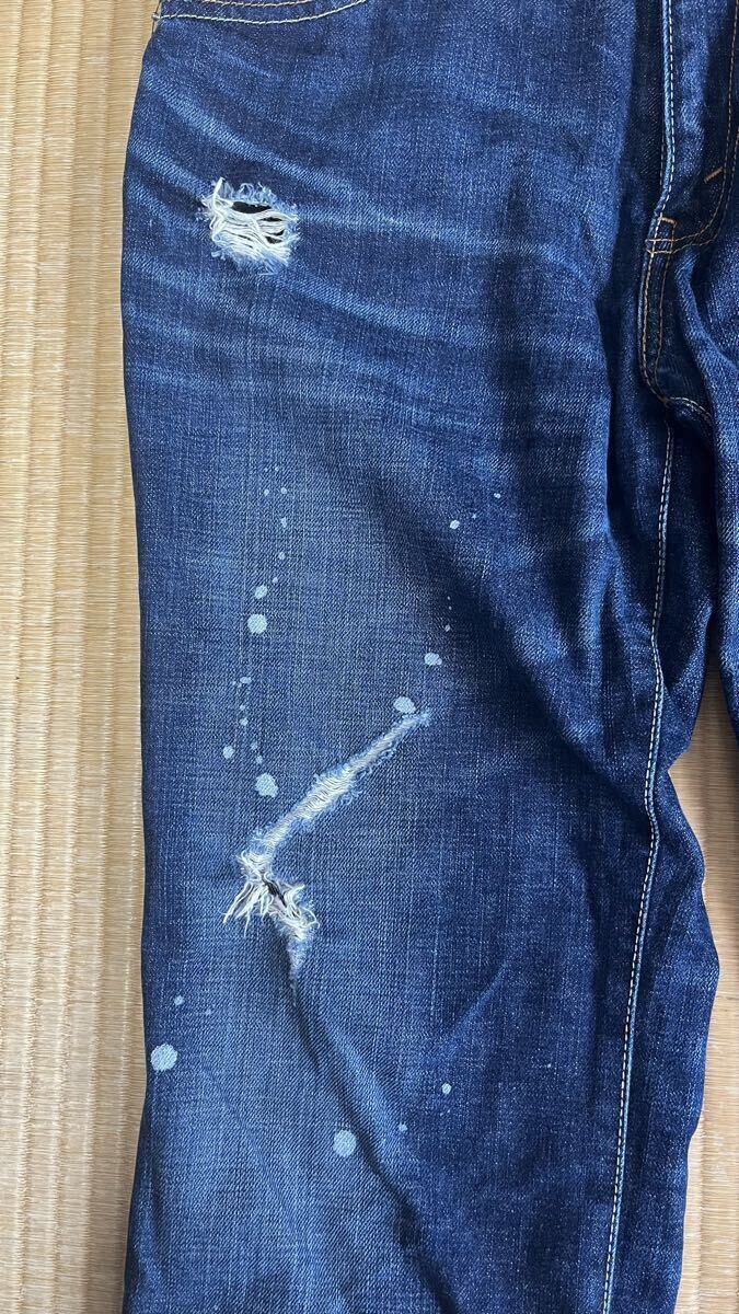 Levi's 708 リーバイス708 ダメージ・ジーンズ　W34 L33 ジャンク扱い_画像3