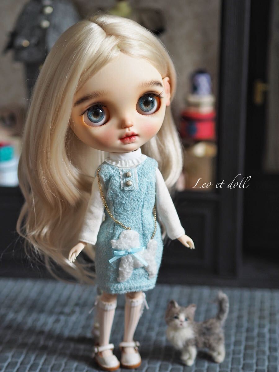 【Blythe outfit】ツイードコーデset【Leo et doll】ブライス アウトフィット_画像5
