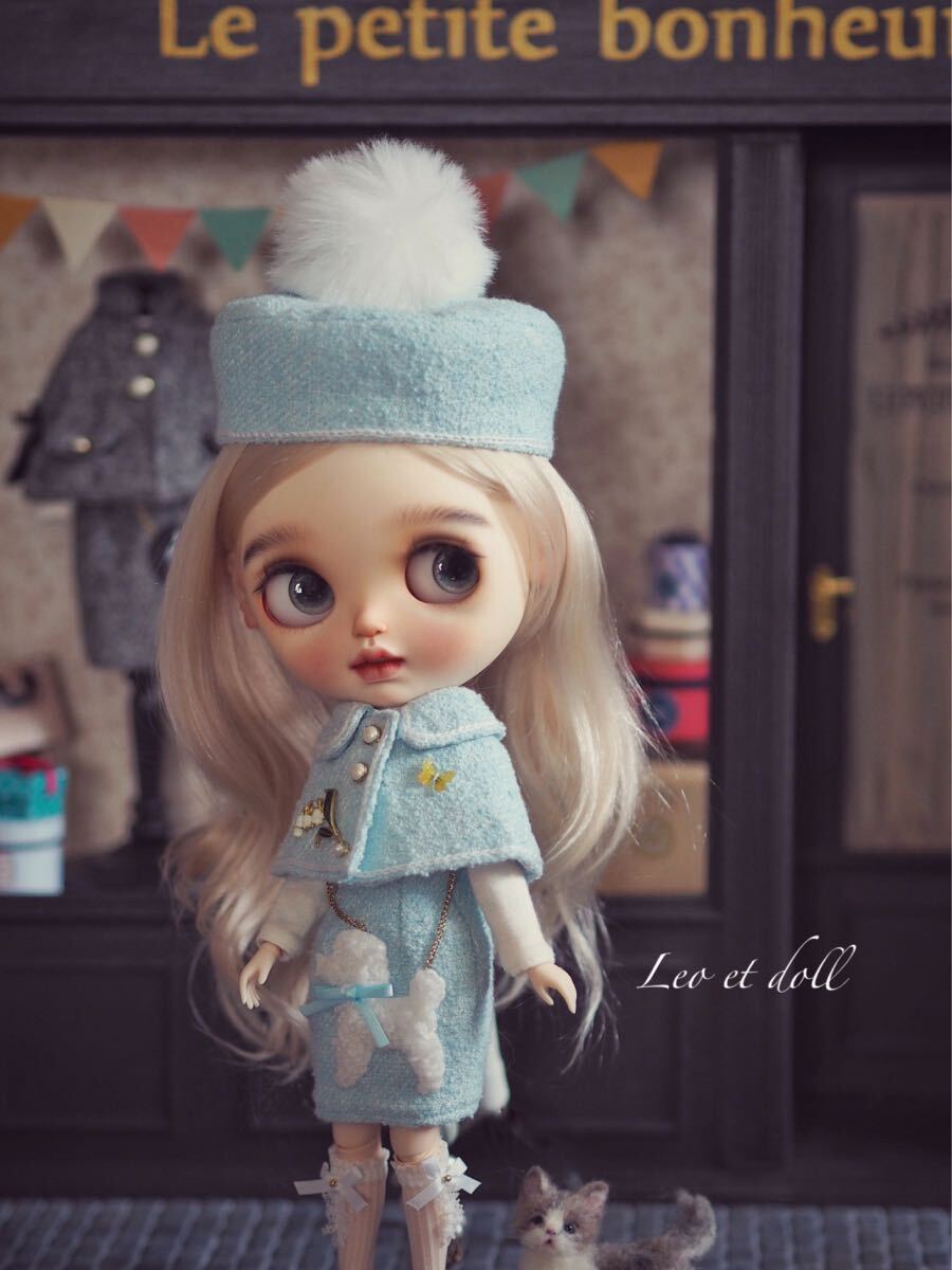 【Blythe outfit】ツイードコーデset【Leo et doll】ブライス アウトフィット_画像7