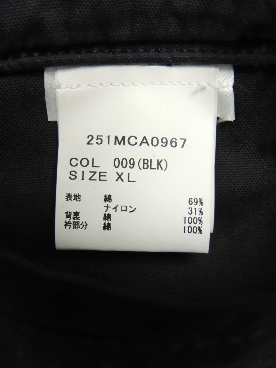 ★ XLサイズ BARBOUR バブアー SPEY スペイ ダック コットン ショート レングス ブルゾン ジャケット ブラック 251MCA0967 ノンオイル_画像7