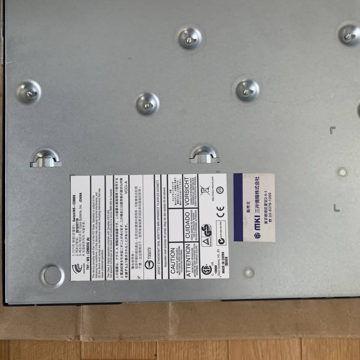 [3台セット] Cisco シスコ Catalyst WS-C2960S-48TS-L スイッチ ACアダプター 3個 初期化済み 動作確認済み_画像6