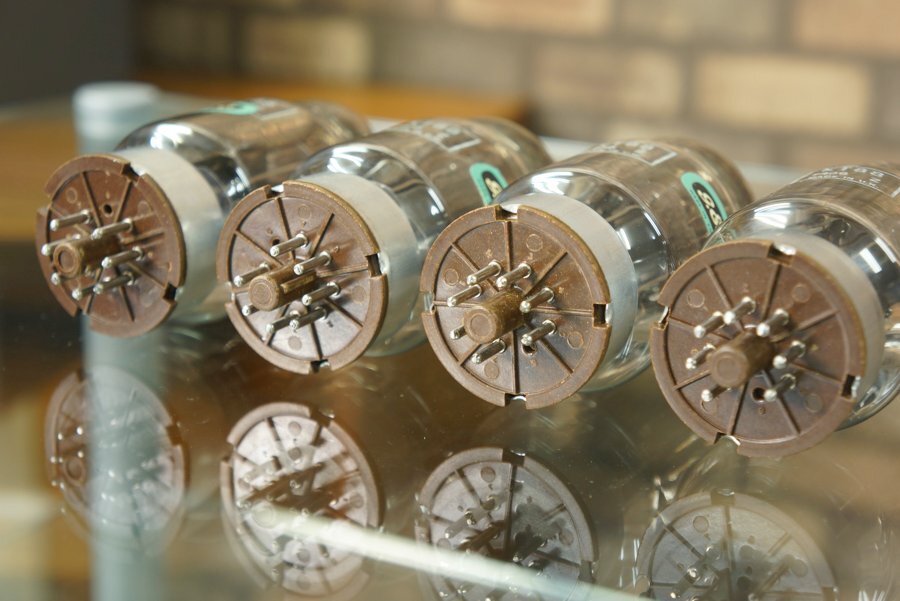 【動作良好】GEC KT88 初期 茶ベース 4pcs / 製造同ロット4本 【測定済】#R09526_画像4