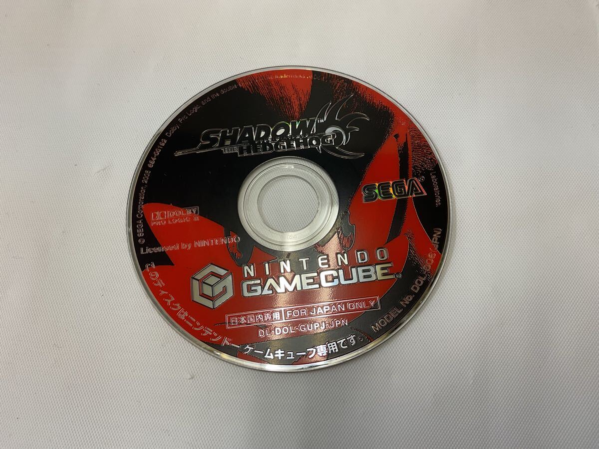 A654 ジャンク ゲームソフト ニンテンドー NINTENDO GAMECUBE SHADOW THE HEDGEHOG シャドウ・ザ・ヘッジホッグ 外パッケージなし_画像5