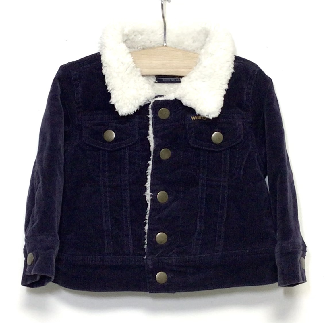 【ベビー80】 Wrangler ラングラー 裏ボア コーデュロイ ジャケット ネイビー Gジャン_画像1