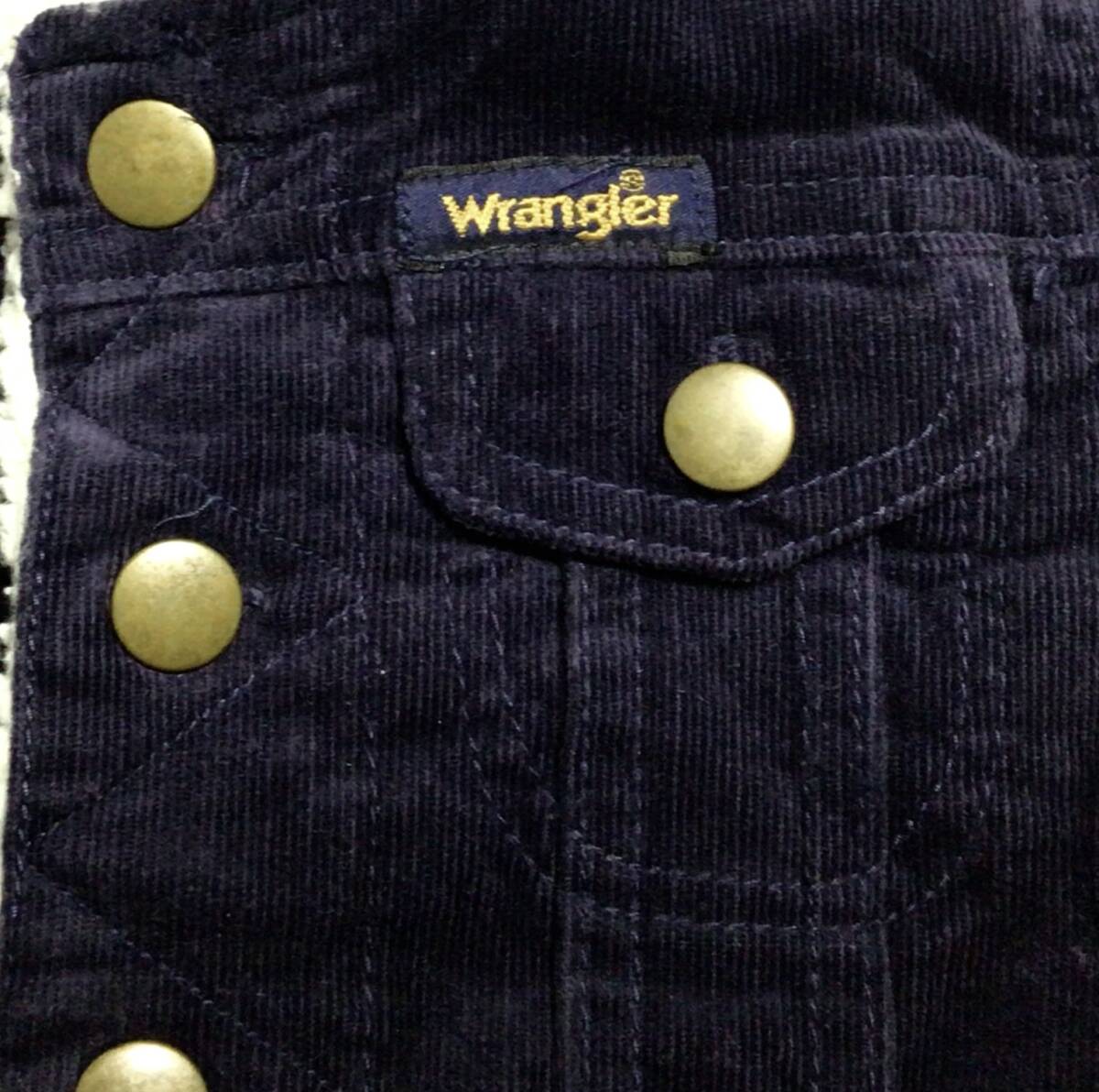 【ベビー80】 Wrangler ラングラー 裏ボア コーデュロイ ジャケット ネイビー Gジャン_画像5