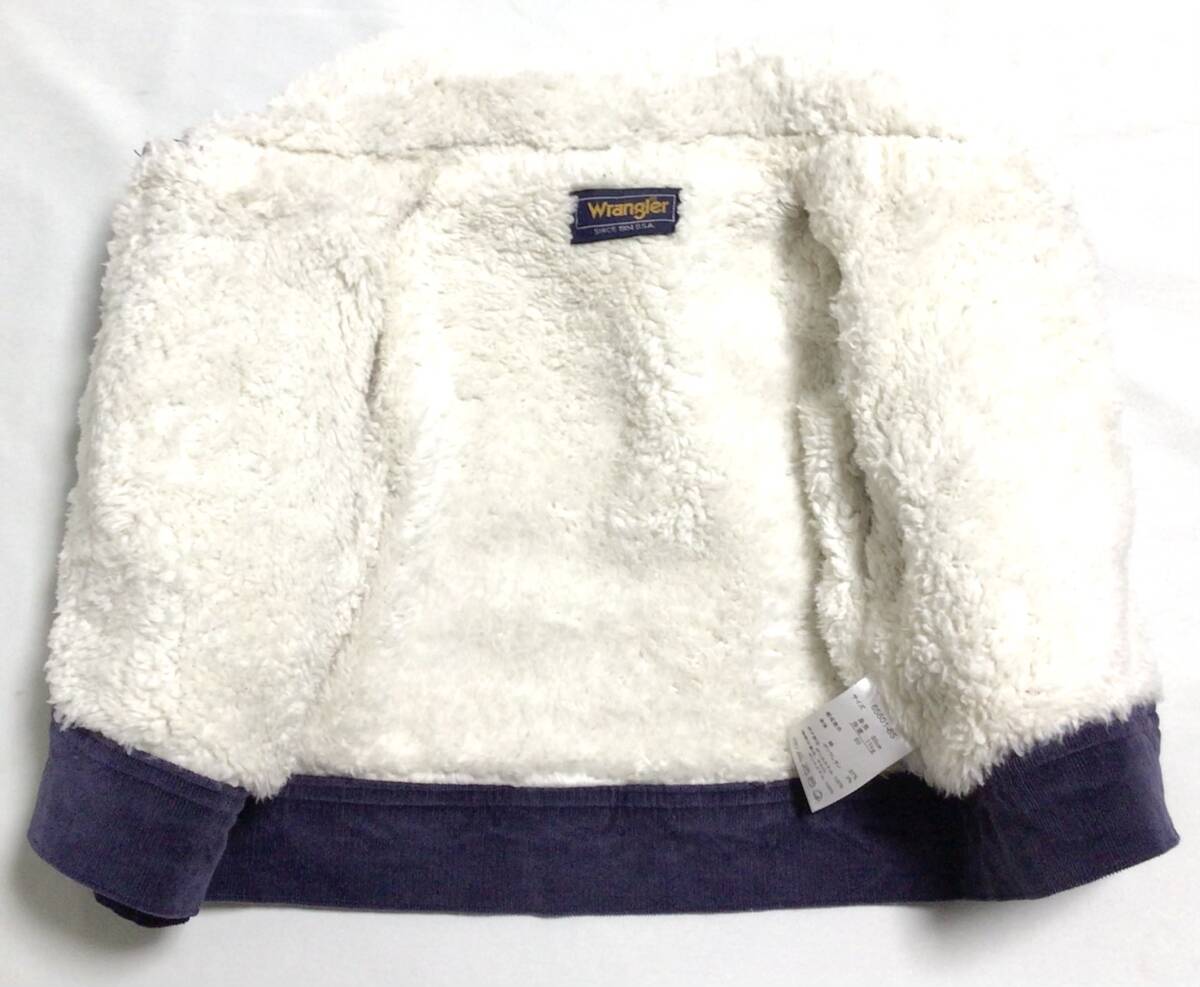 【ベビー80】 Wrangler ラングラー 裏ボア コーデュロイ ジャケット ネイビー Gジャン_画像4