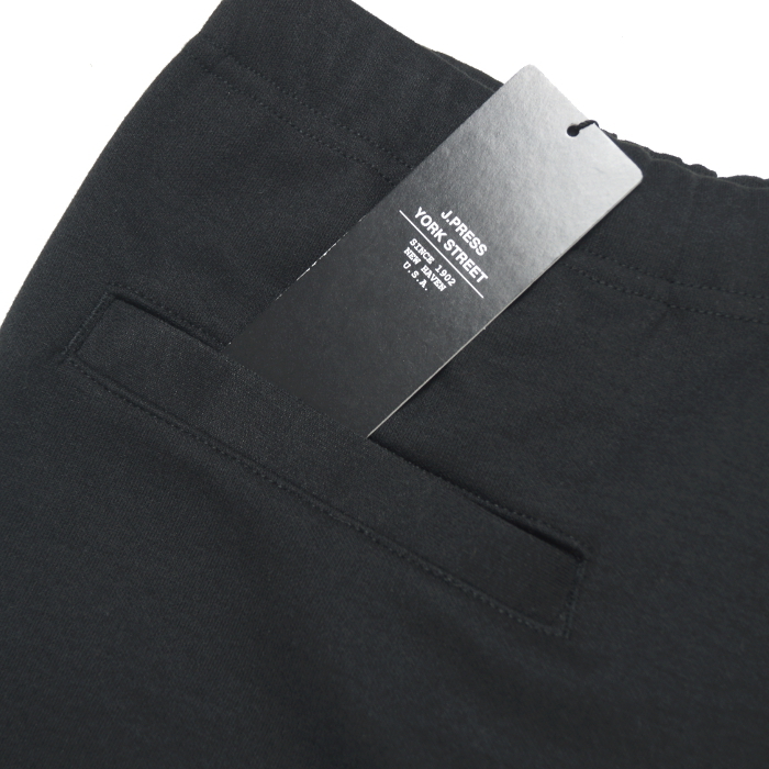 【新品・秋冬】ジェイプレス J.PRESS YORK STREET《大人カジュアル》スポンディング素材 イージー スウェットパンツ L 黒ブラック_画像6