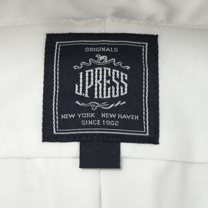 【新品】定価1.4万 Jプレス J.PRESS《ヴィンテージ オックス アービング》定番BD オックス ビジネス・カジュアル 長袖シャツ M 白ホワイト_画像7