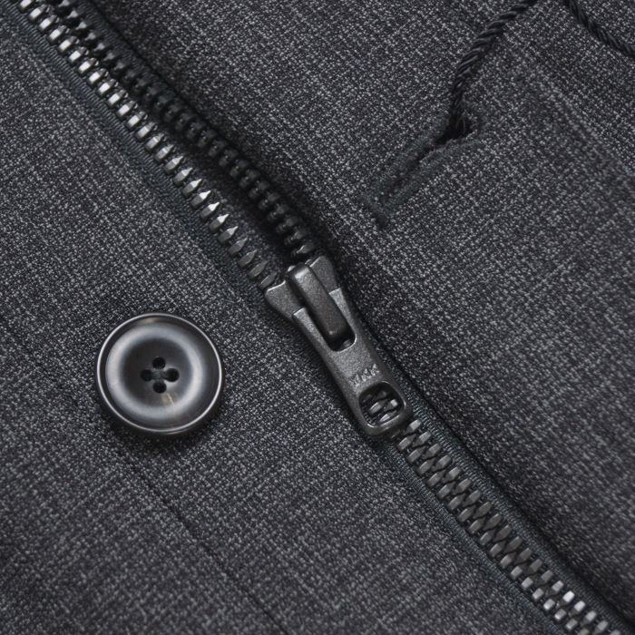 【新品・秋冬】定価5.9万 ゴタイリク 五大陸《MA1型 ダウンライナー》3WAY ダウン ブルゾン ドライビング ジャケット 灰 BM(やや幅広M) _画像6