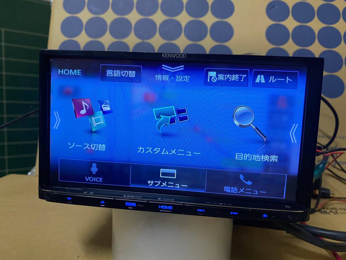 KENWOODケンウッド MDV-D708BT地図データ2020年フルセグ/DVD/AM/FM/Bluetooth/SD/USB (動作確認済) カーナビ_画像6