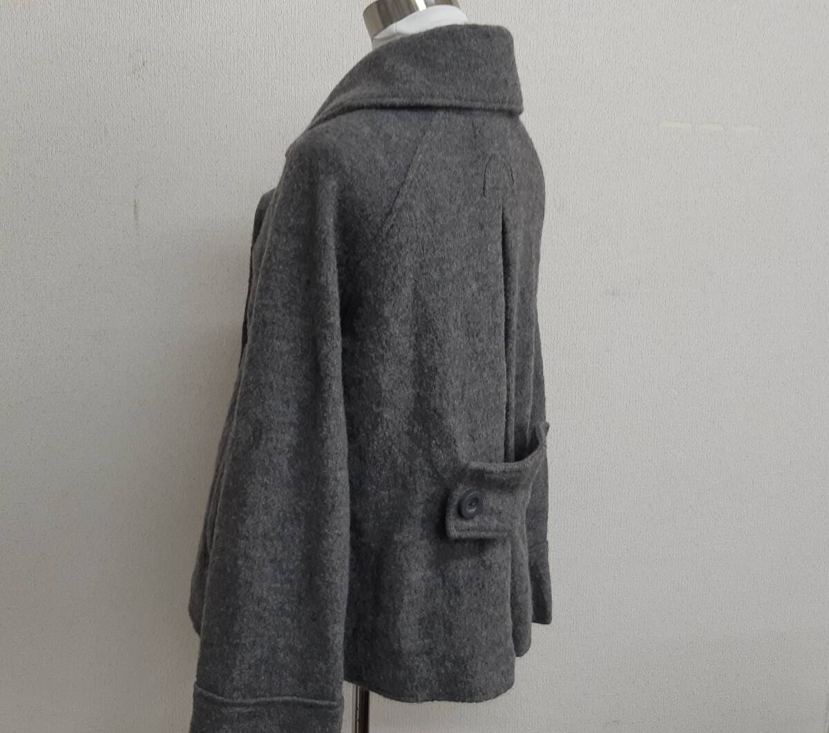 【管③】ZARA　ザラ　ピーコート　ウール　レディース_画像4