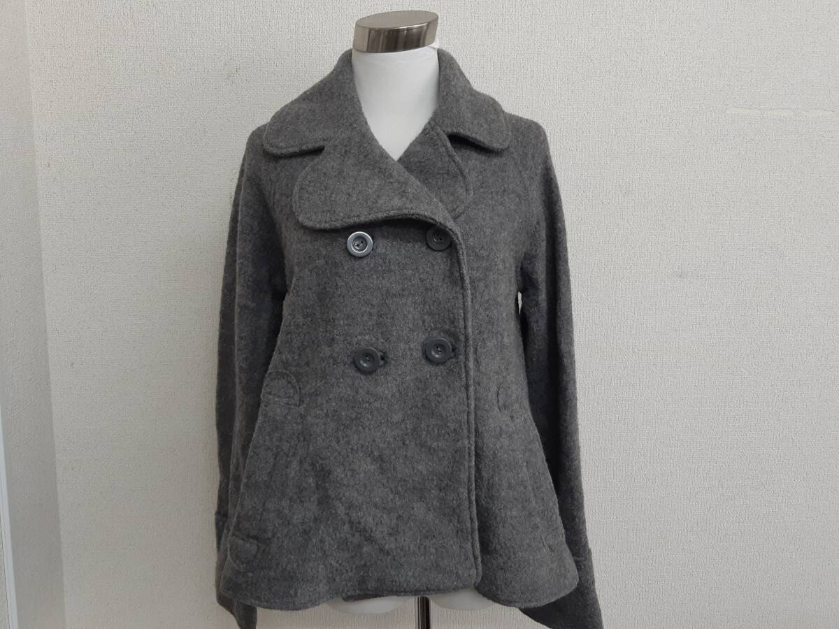 【管③】ZARA　ザラ　ピーコート　ウール　レディース_画像1
