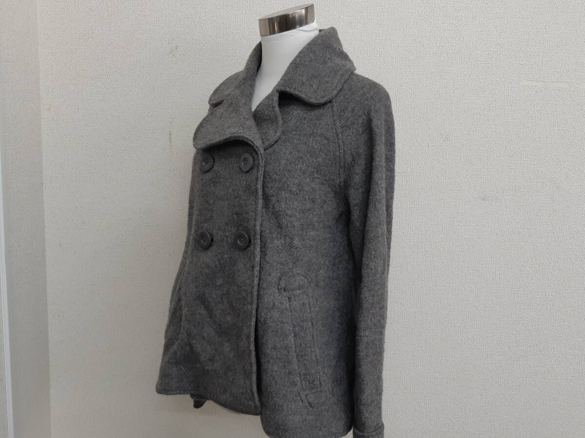 【管③】ZARA　ザラ　ピーコート　ウール　レディース_画像3