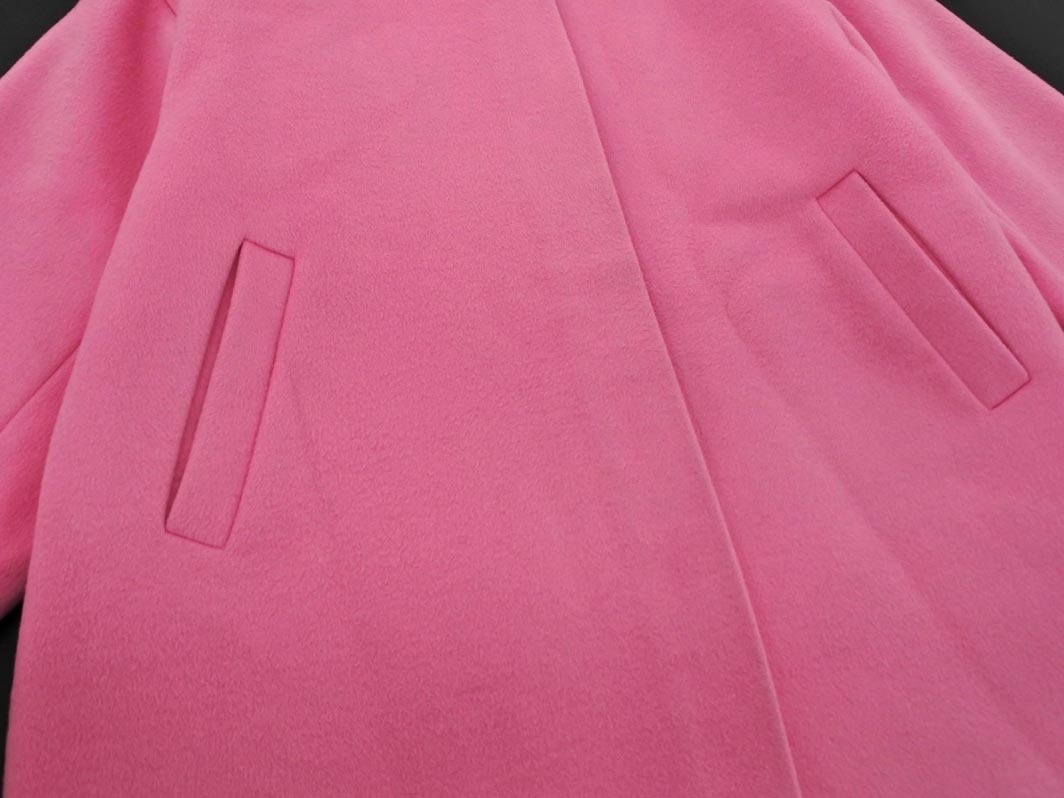 ROPE ロペ カシミヤ混 ノーカラー コート size38/ピンク ◇■ ☆ fka4 レディース_画像4