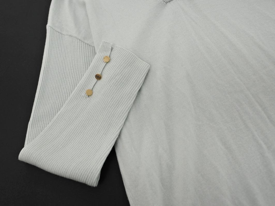 23区 ウール100% Vネック ニット セーター size38/水色 ◇■ ☆ fka4 レディース_画像2