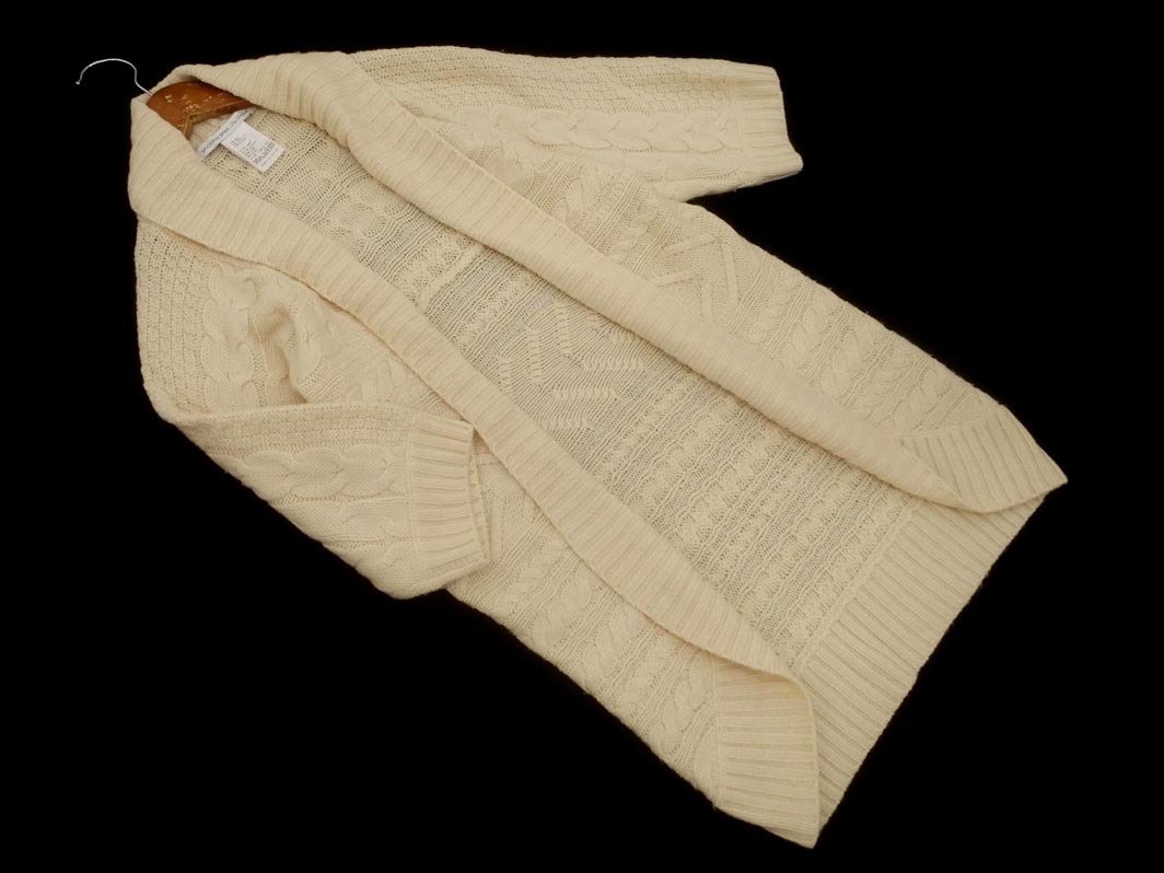 Spick & Span Spick & Span шерсть . вязаный длинный кардиган слоновая кость *# * fka4 женский Spick & Span Spick & Span шерсть . вязаный длинный кардиган слоновая кость *# * fka4 женский