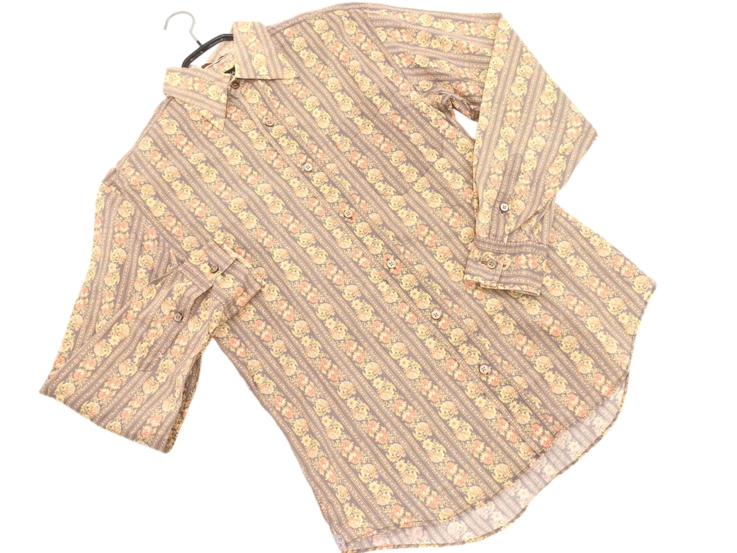 Paul Smith ポールスミス 花柄 シャツ sizeM/黄 ◇■ ☆ fka4 メンズ_画像1