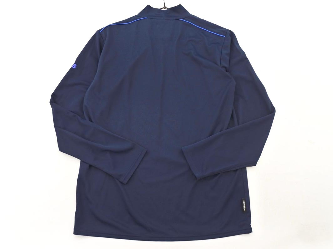 adidas アディダス ハイネック トレーニングウェア カットソー sizeM/紺 ◇■ ☆ fka5 メンズ_画像4