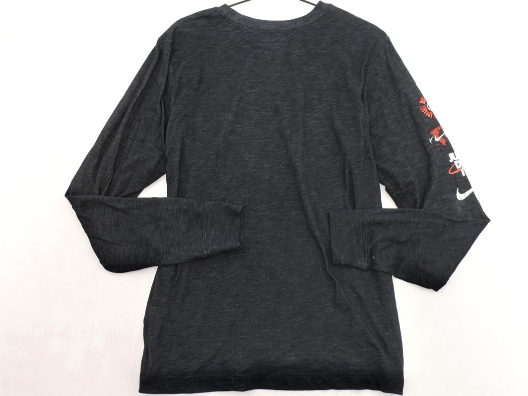 NIKE ナイキ ロゴ プリント 長袖 Tシャツ sizeL/黒 ◇■ ☆ fka5 メンズ_画像6