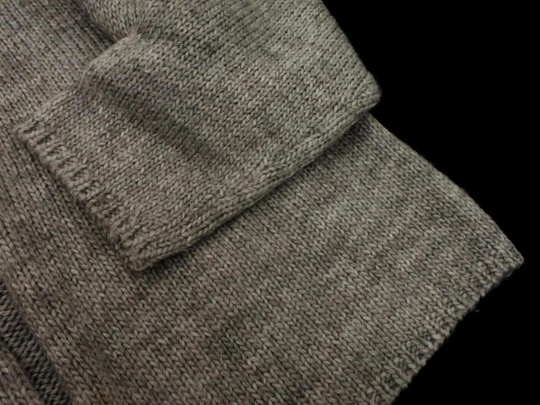 AIGLE Aigle шерсть . вязаный шаль кардиган sizeF/ серый *# * fka5 женский 