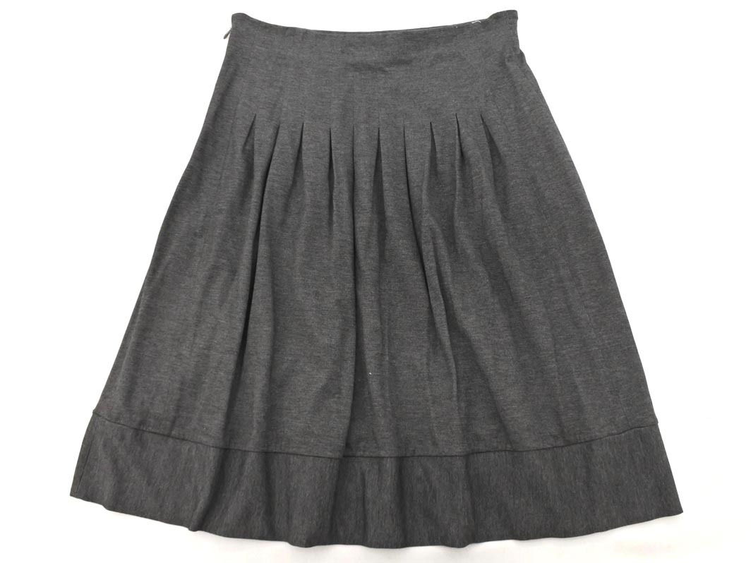 кошка pohs OK UNTITLED Untitled tuck A линия юбка-трапеция size2/ серый ## * fka5 женский