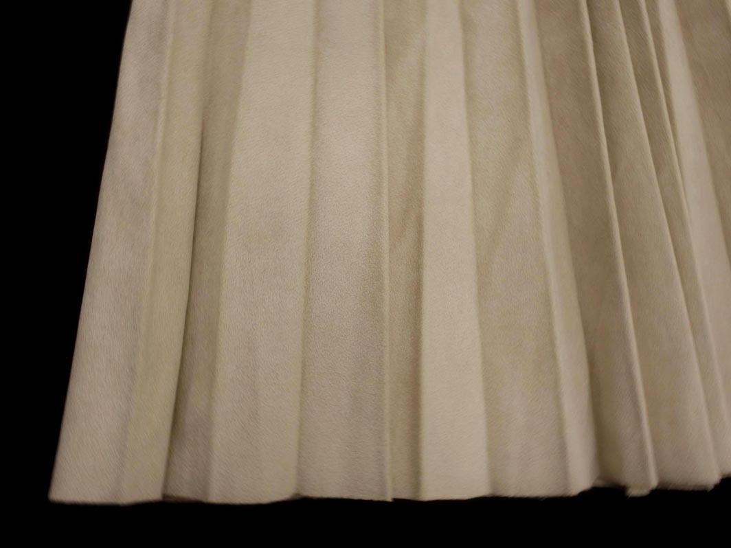 fifth フィフス スウェード調 ロング プリーツ スカート ベージュ ◇■ ☆ fka5 レディース_画像3